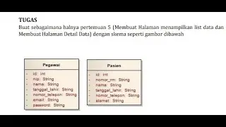 Pertemuan 5| Projek Dart Pegawai Pasien Menggunakan flutlab.io