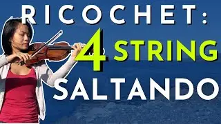 Arpeggiated Ricochet / 4 String Saltando — Violin Tutorial