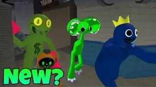Playing as blue and unlocking More New Rainbow Friends ( Roblox Rainbow Friends Deluxe )