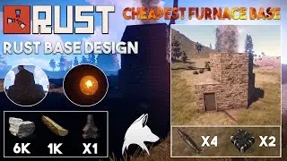 CHEAPEST Possible Furnace Base? | (6K Stone!) | Rust Base Building