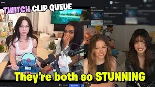 Valkyrae & QTCinderella REACTS to Twitch Clip Queue TOGETHER