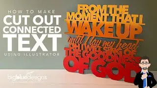Tutorial: How to Make Cut Out Connected Text Using Illustrator