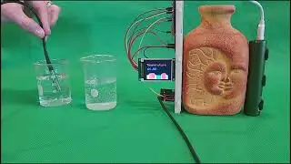 Liquids Temperature Sensor with Real-time Graphing of Data on a TFT screen