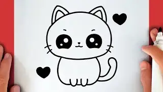 HOW TO DRAW A CUTE KITTEN