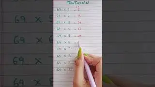 Table Trick of 69 | short #youtubeshort #viralshort #easytabletrick