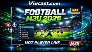 Hot Player Football M3U Playlist 2026 ⚽ Watch Live Football in HD & 4K