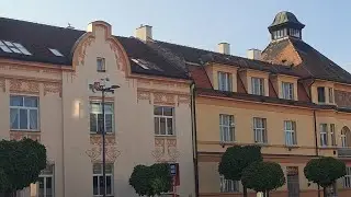 Еду с работы, по улицам в Чехии