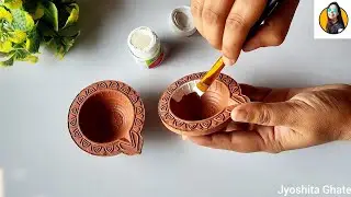 2 Very Unique & Attractive Diya Painting Ideas| Diya Painting For Beginners| Diwali Diya Decoration|