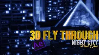 How To Make A 3d City In After Effects Tutorial | City fly through Ae tutorial