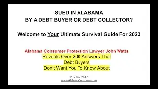 Part 1 of FAQ  Being sued by a debt buyer in Alabama