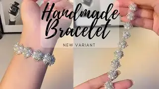 Diy Cute Beaded Bracelet Making | Crystal and Stones Bracelet #beadedbracelet #handmade