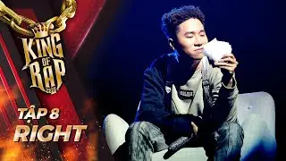 RIGHT dùng sample Xổ số kiến thiết -  nhạc hiệu “phá vỡ hạnh phúc gia đình” | KING OF RAP Tập 8