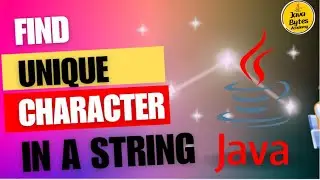 Efficient Algorithm: Find Unique Characters in a Java String
