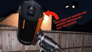 Live View of Jupiter and Saturn through 9.25