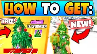 HOW TO GET TREE SKIN in Fortnite FREE (LT EVERGREEN)! New Update Skin in Battle Royale!