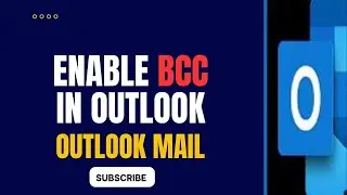 How to Enable Bcc in Outlook?