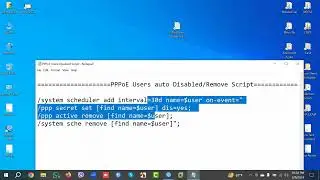 How to Scheduler Set MikroTik PPPoE User Auto Disconnect.