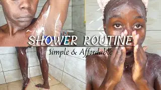 A Simple And Friendly Shower Routine For Dark Skin Hygiene| Skincare | Soft Skin Care For Beginners