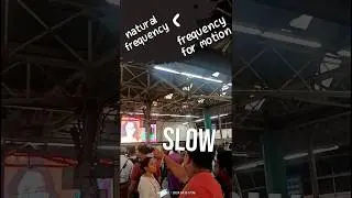 natural frequency | why big size fans rotate very slow #physics #engineering #frequency #vibration