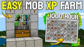 Easiest Mob Farm in Minecraft Bedrock 1.21+ (NO Spawner)