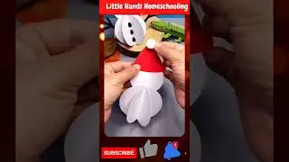 Snowman ☃️☃️ DIY I Art & Crafts #shorts