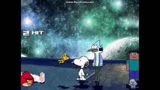 Z Mugen: Mordecai, Minecraft Steve and Snoopy Survival