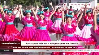 Participan más de 4 mil personas en Desfile de la Revolución en Nuevo Laredo