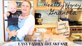 Healthy Honey Granola - No Sugar - Box Cereal Replacement - Easy Family Breakfast
