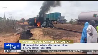 At least 59 killed in fuel tanker explosion in Nigeria