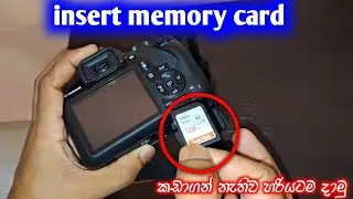 how to insert memory card in dslr | canon dslr | canon 2000d | SLdamiya | 