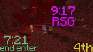9:17 Minecraft Bedrock RSG Speedrun (7:21 End Enter)