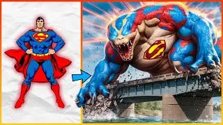 Avengers but Anacondas 🐍: Marvel & DC Heroes as Powerful Snakes (2024)