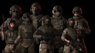 PREVIEW - GAME-READY 3D Character - Rapid Fire Military Collection