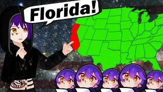 Canadian Vtuber Labels a Map of America #vtuber #femboy #usa