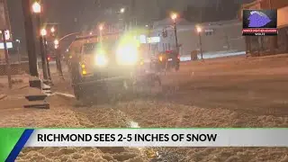 Richmond sees 2-5 inches of snow