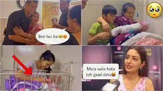BETI AANE KI KHUSHI😭(family reaction) | MAMA BAN GAYA😍| Vadapav girl ka zada ho gaya #biggboss