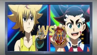 Free vs Aiger Beyblade burst Surge battle AMV