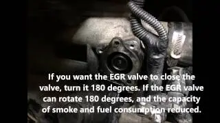 Renault trafic EGR valve. How remove, cleaning, turning 180 degrees