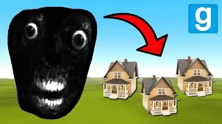 TERRIFYING FACE NEXTBOT VS HOUSES! - Garry's mod Sandbox