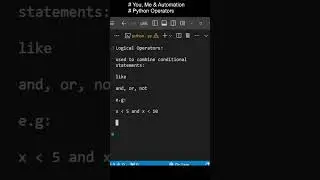 Python Operators 