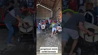 lomba penggunanan Mesin buldoser karpet masjid #pengeringkarpetmasjid