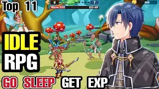 Top 11 Best IDLE RPG games  on Android | Go SLEEP and get more EXP best Gacha IDLE games on Mobile