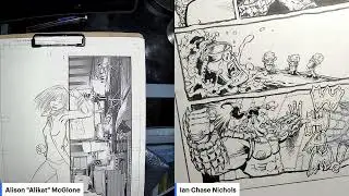 LIVE DRAWING Ep. 115 - UNDERSEA HERO! Inking Page 38 with My Pal, Alison - 10/9/2024