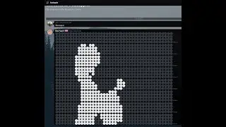 Bad Apple but it's a Discord message