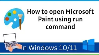 how to open Microsoft Paint using run command