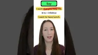 Grammar MISTAKE - I WANT THAT YOU HELP ME ❌