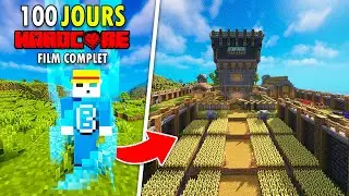 J'ai survécu 100 jours dans une BORDURE 1x1 EN EXPANSION sur Minecraft Hardcore !