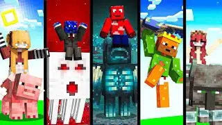😱Minecraft speedrun, but WE CAN BECOME ANY MOB! Transform into Minecraft mobs