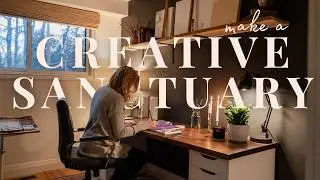 Dark & Moody Art Studio Makeover and Tour 🎨