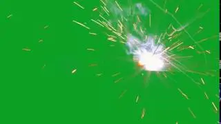 Welding Sparks - Green Screen